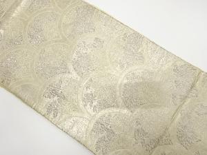 アンティーク　花青海波模様織り出し袋帯（材料）